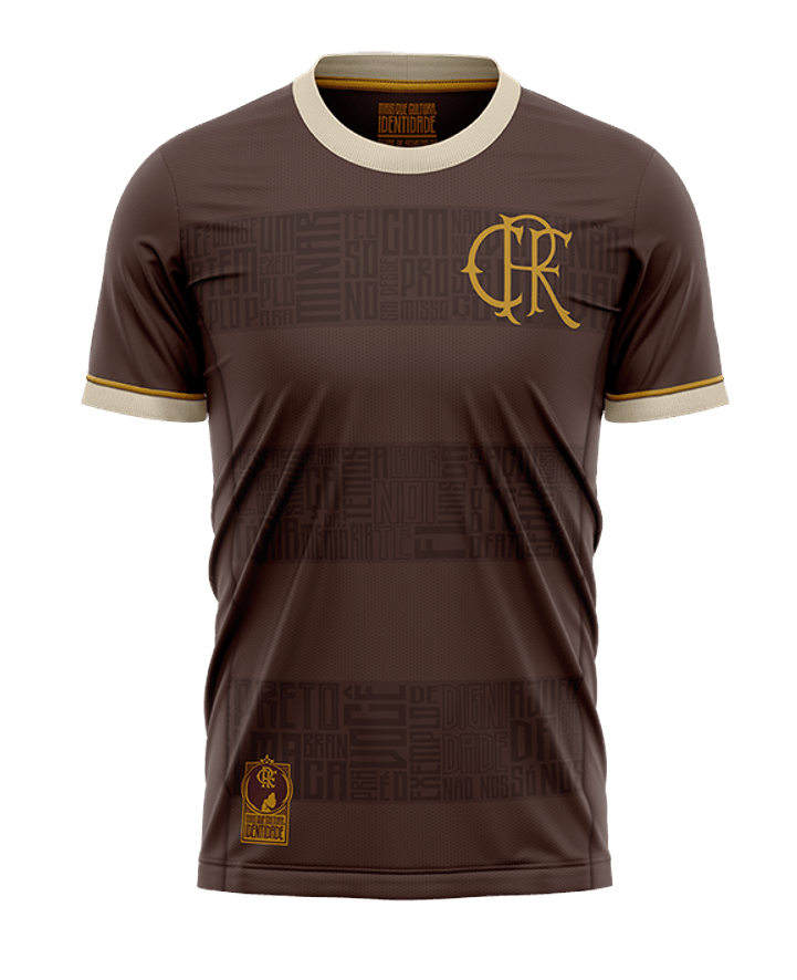 Camisa Flamengo 2024/25 Identidade (Jorge Aragão) - Torcedor Masculina - Marrom