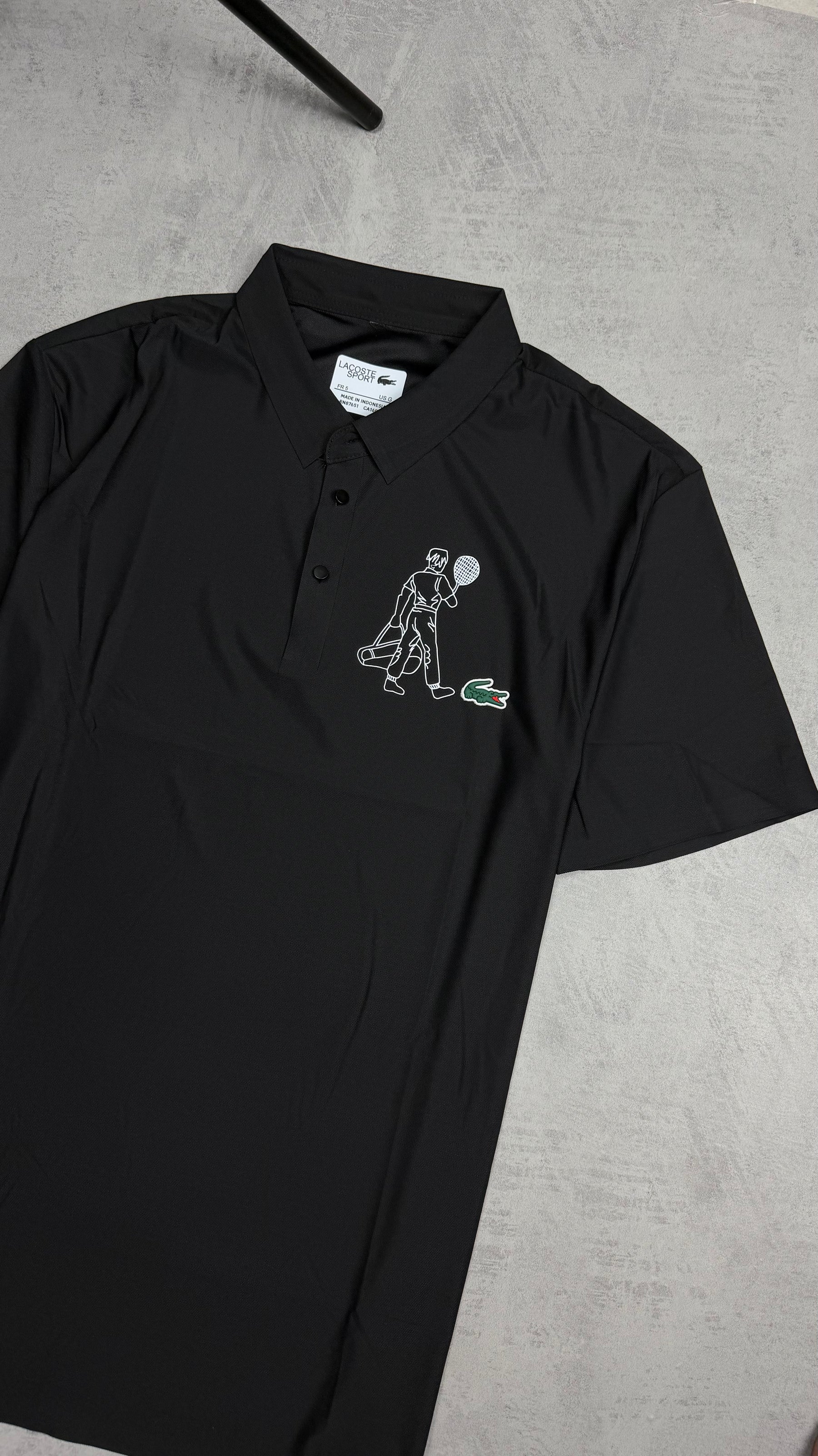 Polo Ténis com Estampado e Tecnologia Ultra-Dry