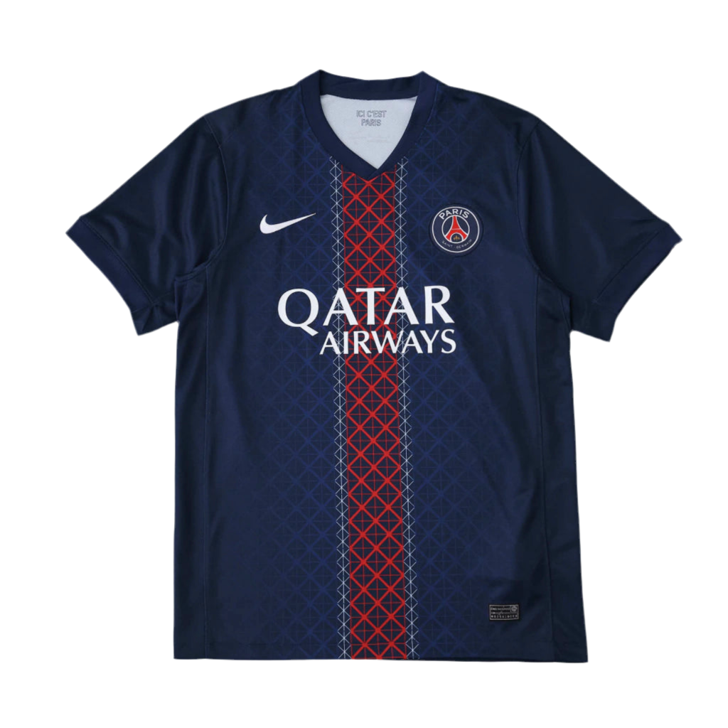 Camisa PSG Home 2025/2026 Torcedor Masculino Nike Azul e Vermelha