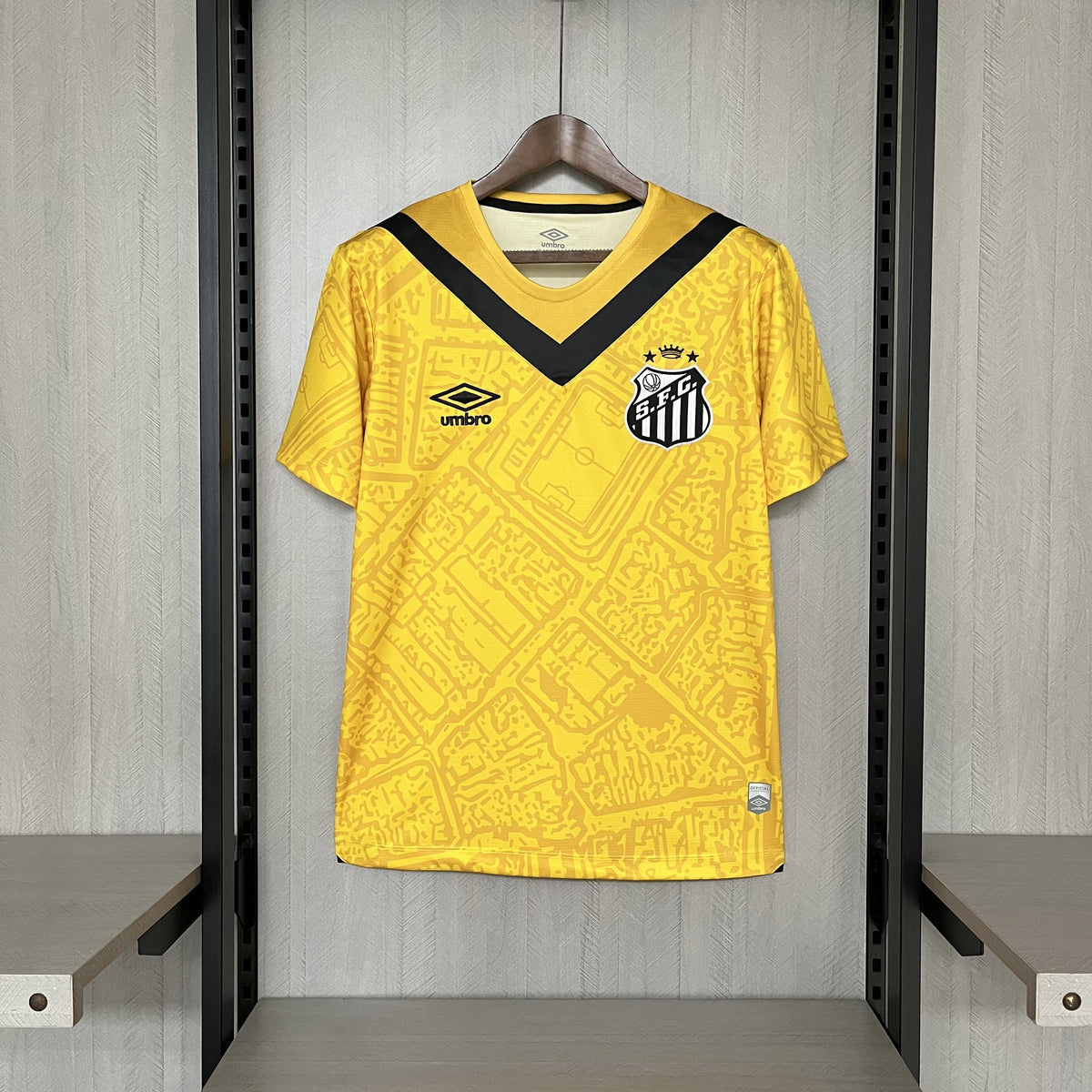 Camisa do Santos III 24/25 Amarela e preta