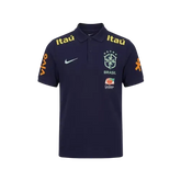 Camisa Brasil Polo De Treino - Azul