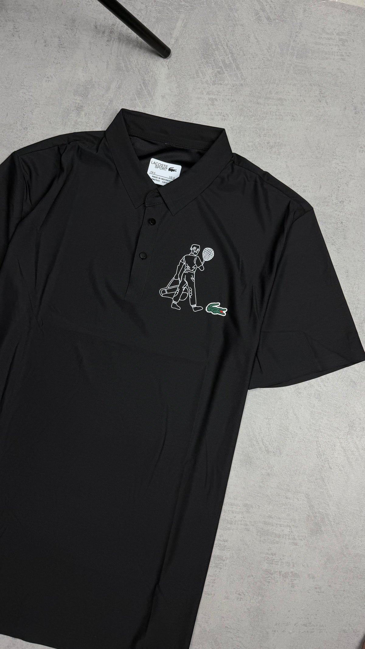 Polo Ténis com Estampado e Tecnologia Ultra-Dry