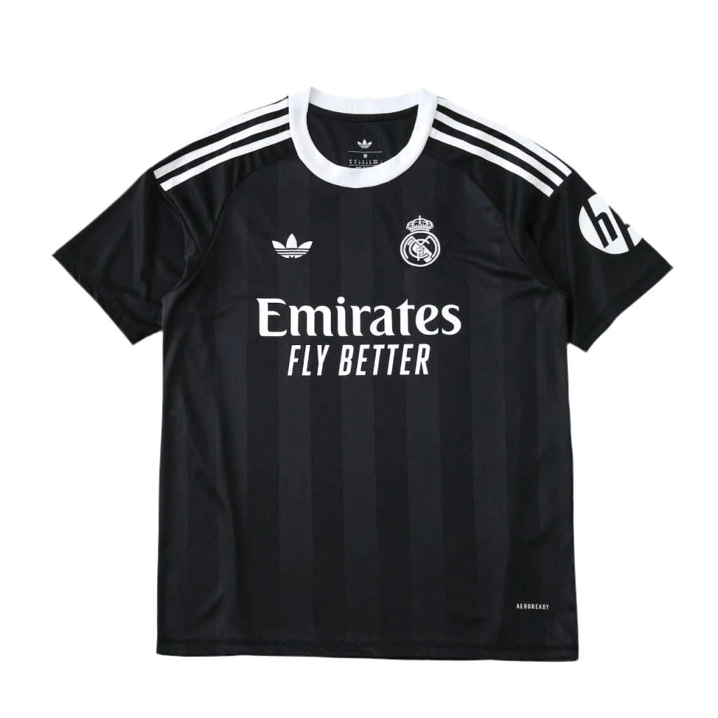 Camisa Real Madrid Goleiro Torcedor 25/26 Masculina Adidas - preta