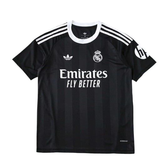 Camisa Real Madrid Goleiro Torcedor 25/26 Masculina Adidas - preta