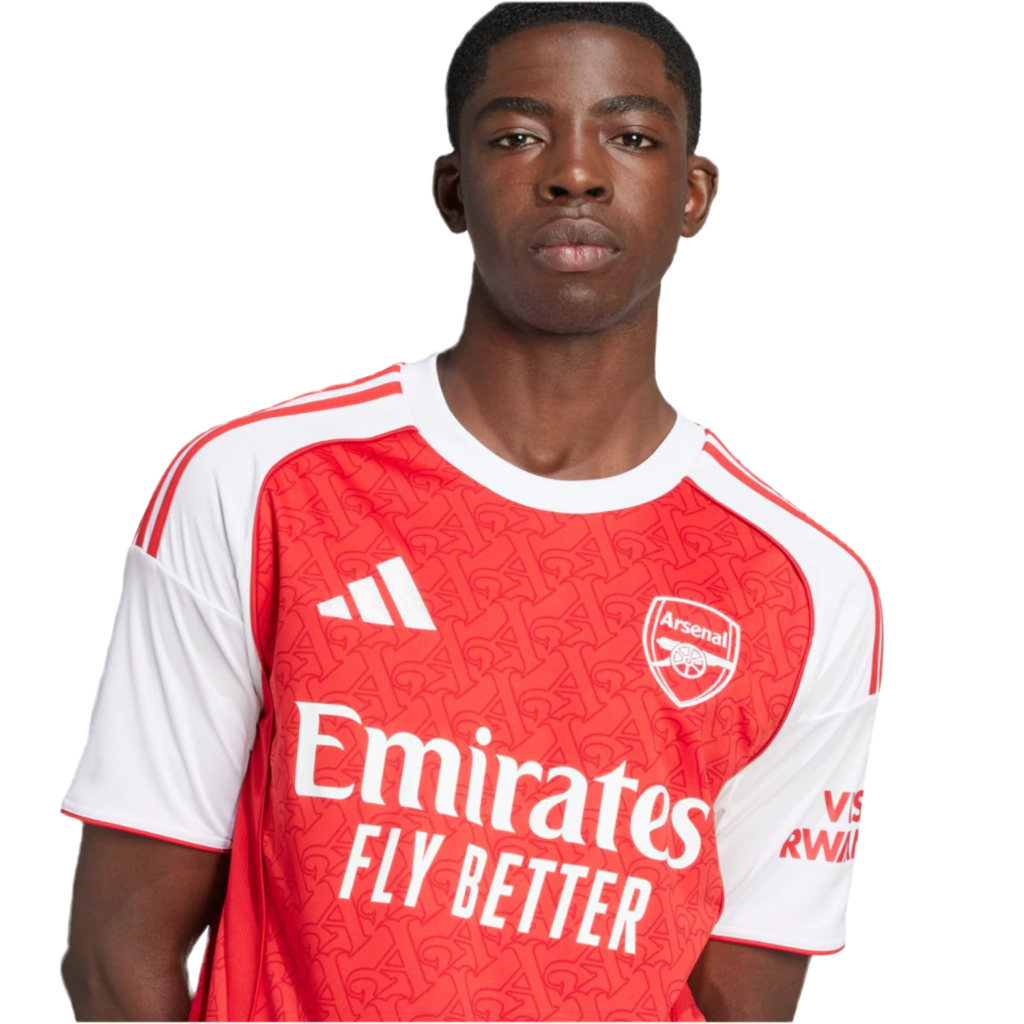 Camisa Arsenal Home 25/26 - Torcedor Adidas Masculino - Vermelho e Branco