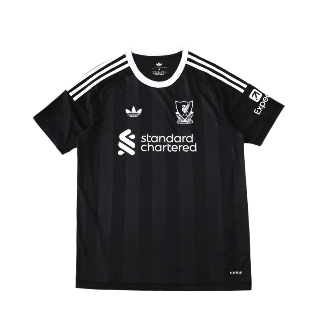 Camisa Liverpool Goleiro 25/26 torcedor adidas Masculina - Preta