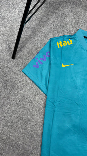 Camisa do Brasil Polo Azul Claro Pré-jogo Masculina