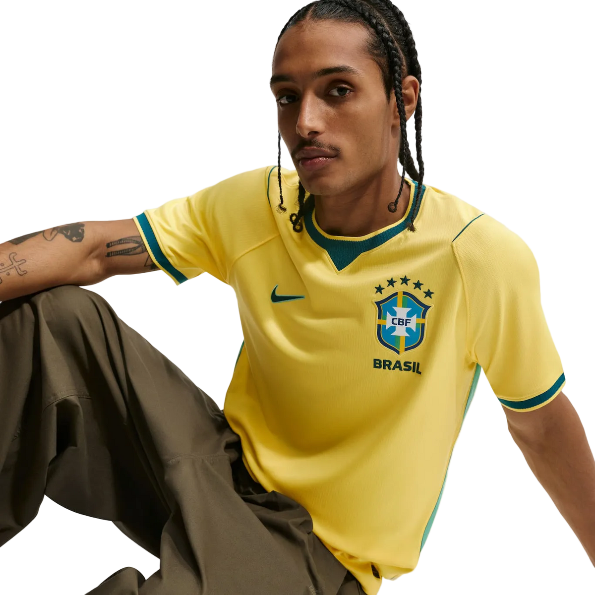 Camisa Seleção Brasil I 2026 Jogador Nike Masculina - Amarela