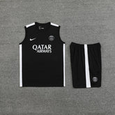 Kit Regata de Treino Paris Saint Germain PSG 2023/24 Masculino - Preto